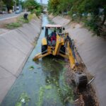 Realizan limpieza y desazolve en arroyos y canales previo a la temporada de lluvias