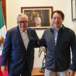 Gobernador Rocha y Mario Delgado titular de la SEP se reúnen para revisar obras de infraestructura educativa en proceso y para 2026