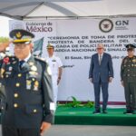 Asiste el gobernador Rocha Moya a toma de protesta de nuevo coordinador de la Guardia Nacional en Sinaloa