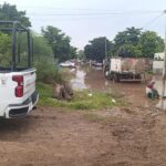 Protección Civil atiende afectaciones por lluvias en Los Mochis y comunidades rurales.