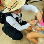 Realiza Secretaría de Salud jornada de vacunación contra el sarampión en Escuinapa