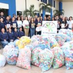 La Dirección General de Servicio Social realiza entrega de material reciclado, además de la presentación de brigada de Inclusión Social Comunitaria