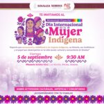 SEBIDES invita a la ciudadanía a conmemorar el Día Internacional de la Mujer Indígena en Los Mochis
