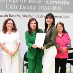 La secretaria Gloria Himelda Félix Niebla entregó 68 Becas-Comisión y anunció la apertura de una nueva convocatoria con 120 becas adicionales