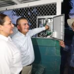 Alcalde Jorge Rosario Bojórquez entrega alumbrado en estadio Alfredo Valdez Montoya de Bachimeto