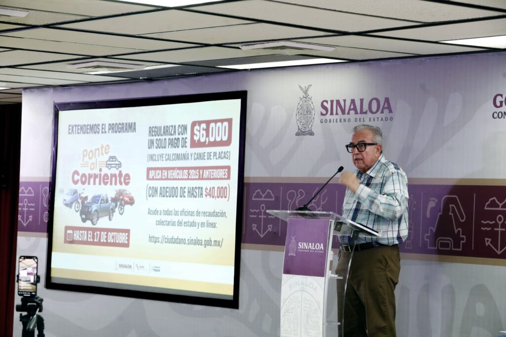 “Ponte al Corriente” ha significado un ahorro de 906 millones de pesos para los propietarios de vehículos: gobernador Rocha