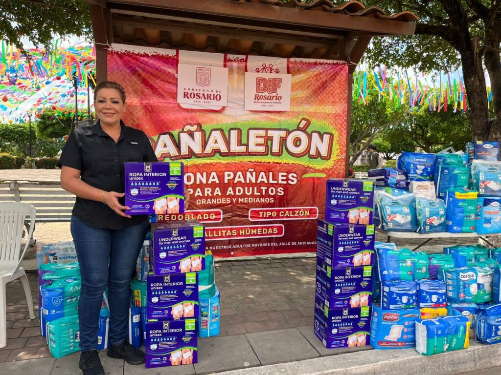 DIF Rosario recauda más de 3 mil quinientos pañales