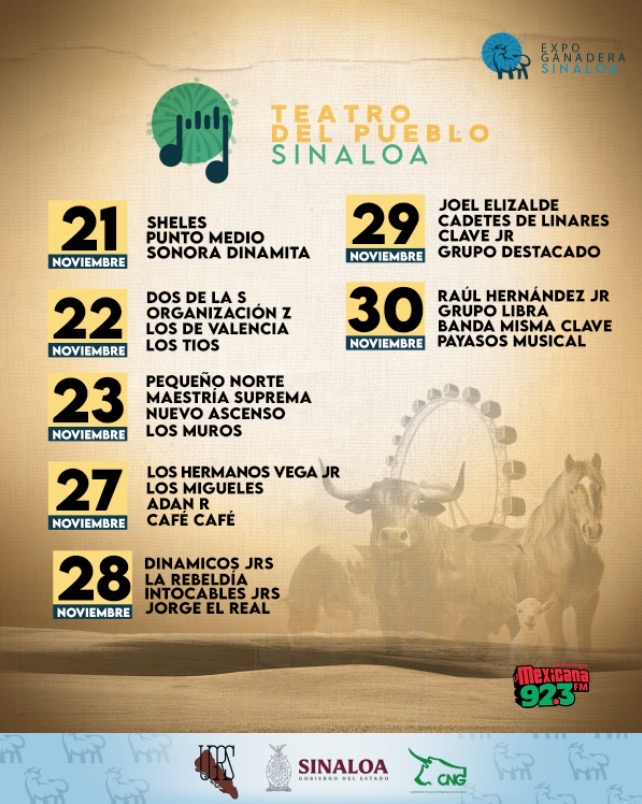 ¡La Expo Ganadera Sinaloa 2025 Llega con Música, Tradición y Diversión para Toda la Familia!