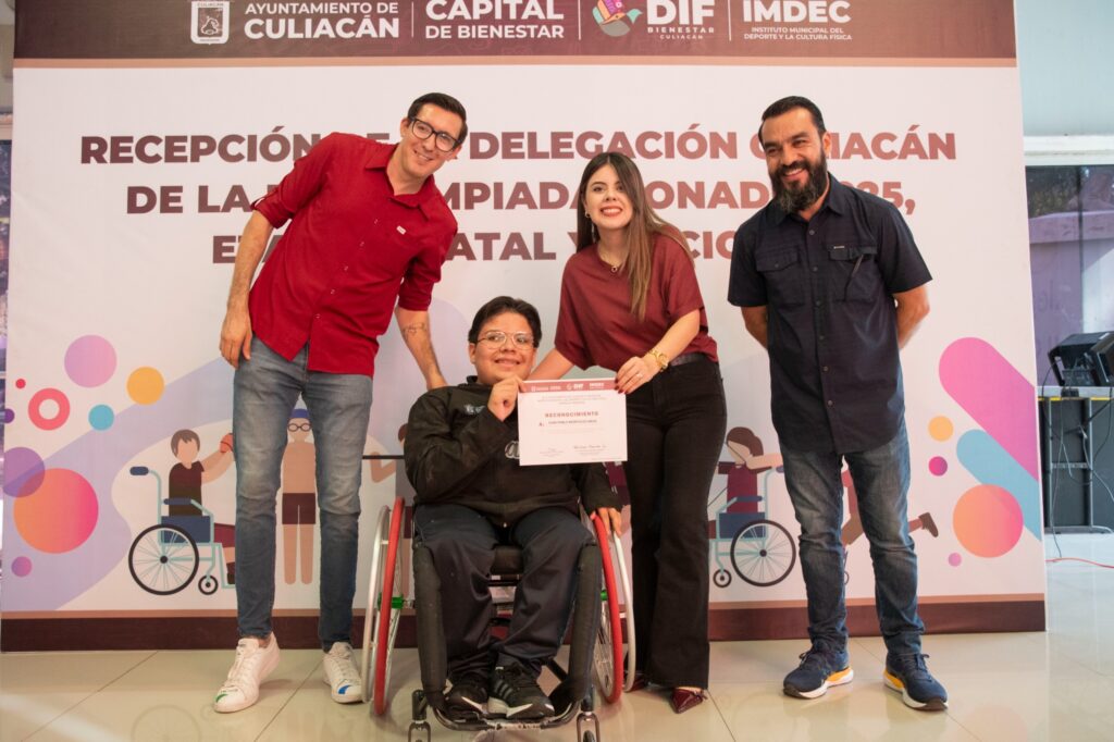 IMDEC y DIF Bienestar Culiacán reconocen a medallistas de la Paralimpiada Conade 2025, en sus etapas Estatal y Nacional