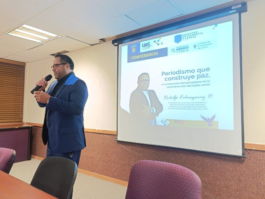 A través del periodismo también se puede contribuir a la construcción de paz en Sinaloa: Rodolfo Echeagaray