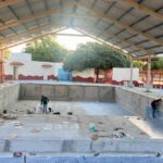 Claudia Valdez pone en marcha la rehabilitación de la Alberca Municipal.