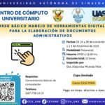 El Centro de Cómputo Universitario convoca a cursos con temas actuales y diversas modalidades para la comunidad rosalina y el público en general
