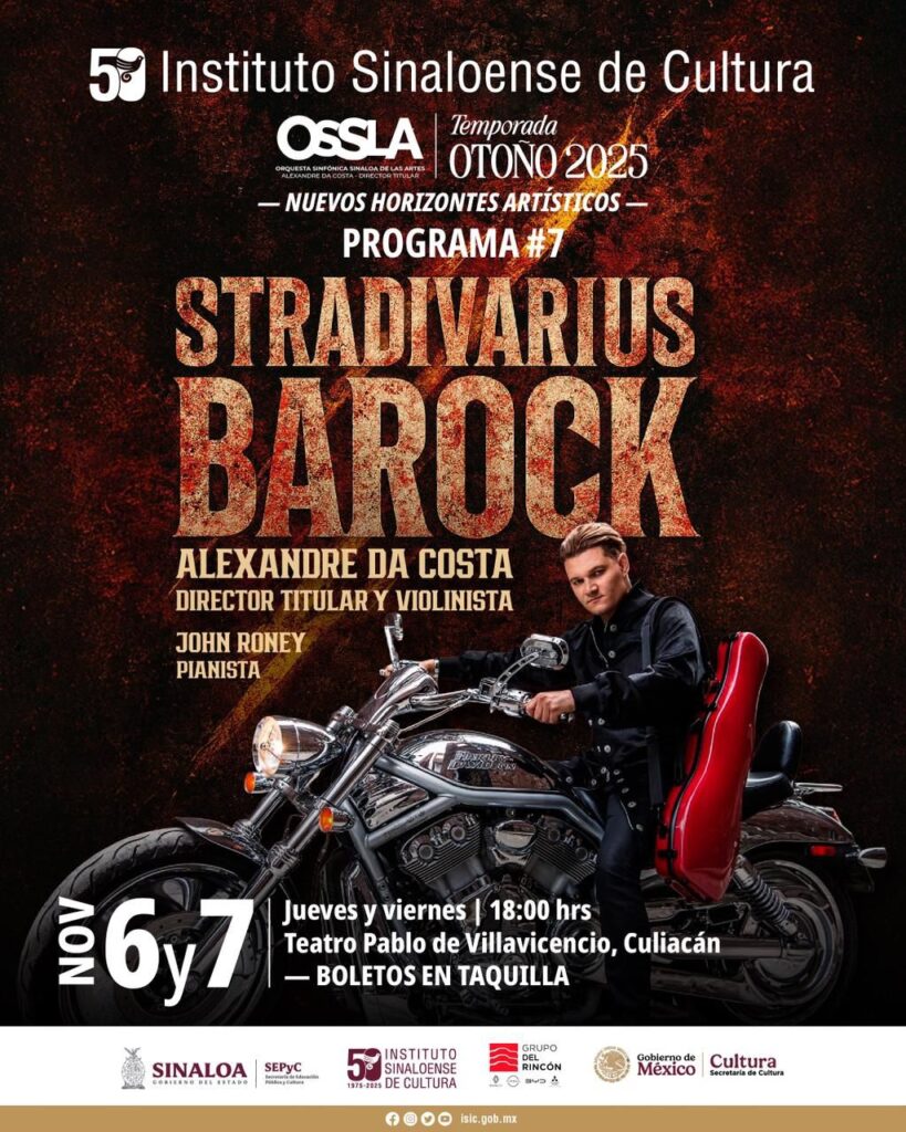 Invita la OSSLA al concierto”Stradivarius BaRock”, 6 y 7 de noviembre