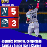Jaguares remonta, completa la barrida y hunde más a Charros en el Panamericano