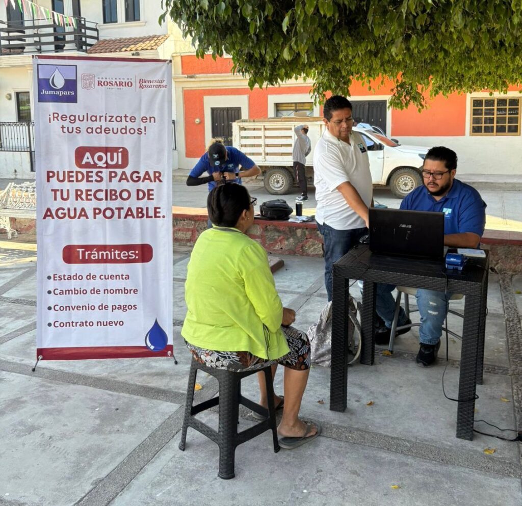 Llevan cobro de predial y agua potable a la zona rural de Rosario.