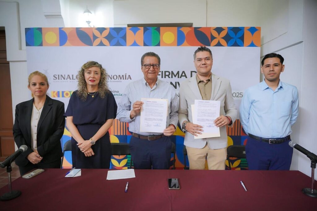 Sinaloa y Kiosko firman convenio para integrar productos locales a sus 236 tiendas en el estado