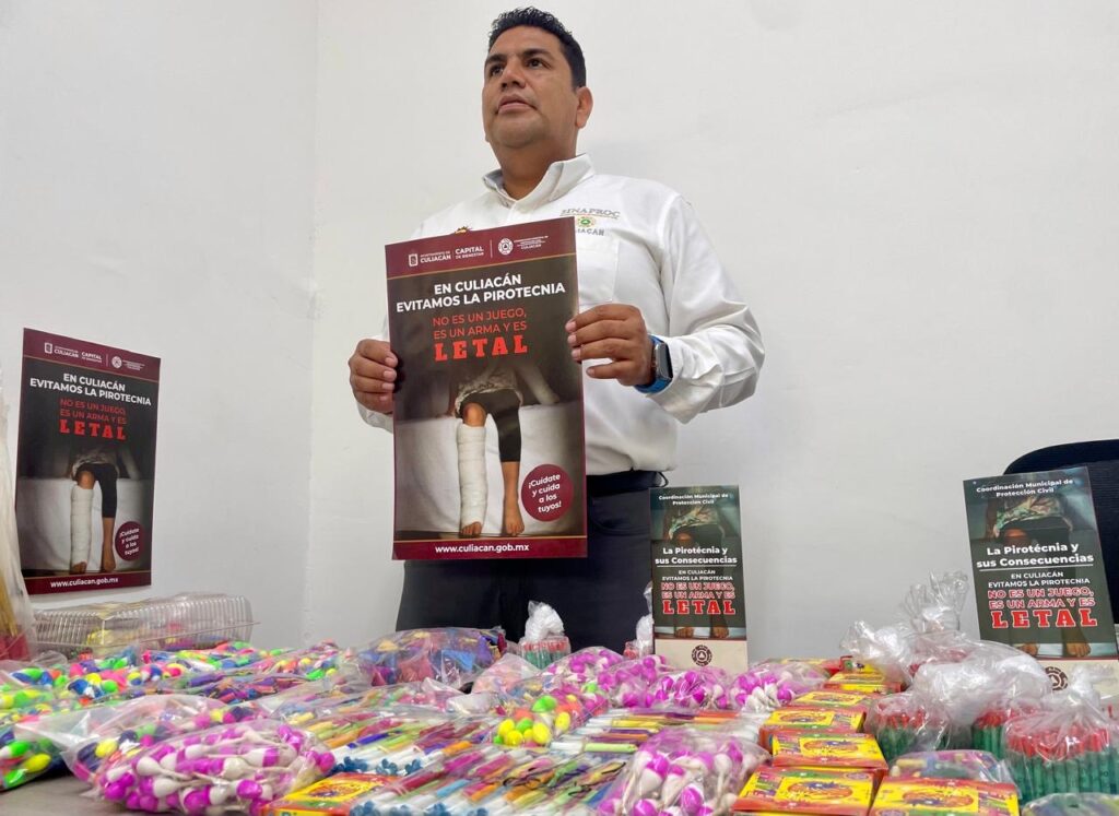 Inicia diciembre con aseguramiento de 5 kg. de pirotecnia en abarrotes: Jesús Bill Mendoza