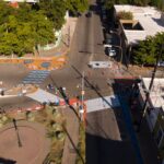 Avanza intervención con pintura en el crucero Rafael Buelna y Vicente Riva Palacio, en el centro de Culiacán