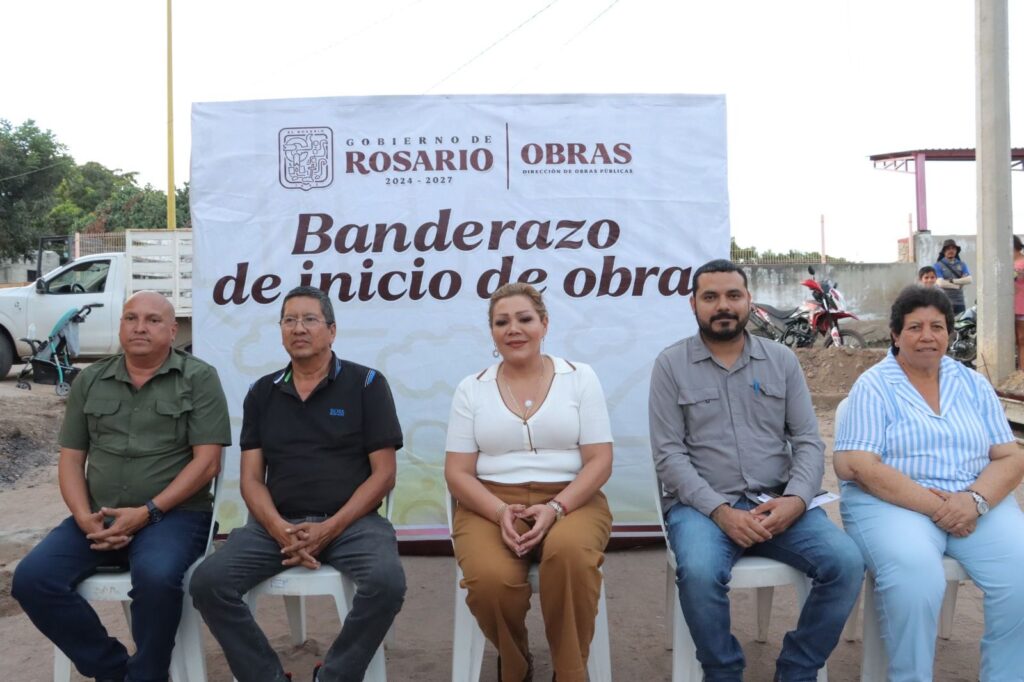 Claudia Valdez inicia pavimentación de calle en la colonia Pedro Ibarra.