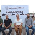 Claudia Valdez inicia pavimentación de calle en la colonia Pedro Ibarra.