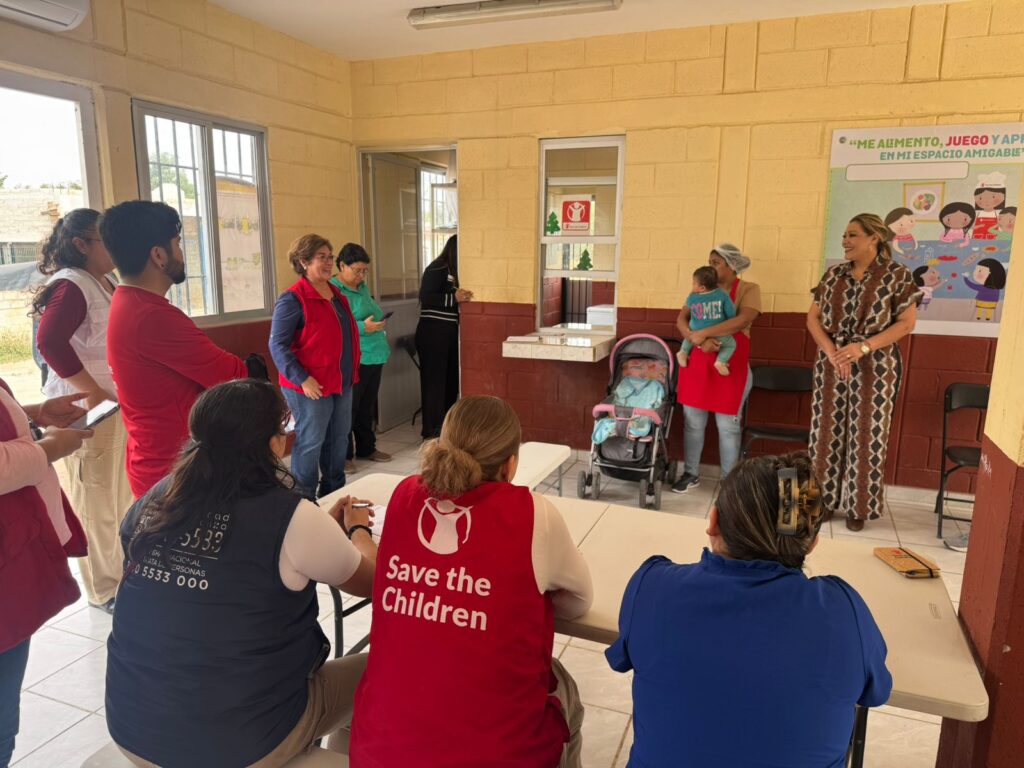 Claudia Valdez fortalece colaboración con Save the Children