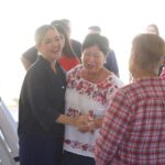 Estrella Palacios entrega otra calle pavimentada en Arboledas III