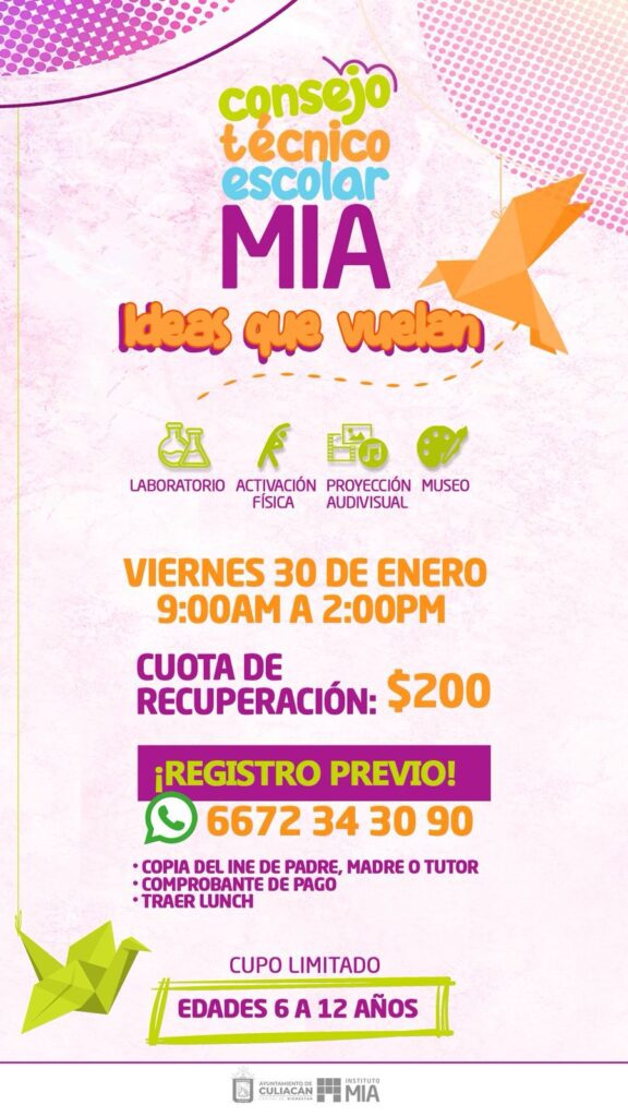 Impulsa MIA el aprendizaje creativo con su Consejo Técnico Escolar para niñas y niños