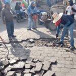 Rehabilita Gobierno de Mazatlán banquetas y vialidades en el Mercado “José María Pino Suárez”