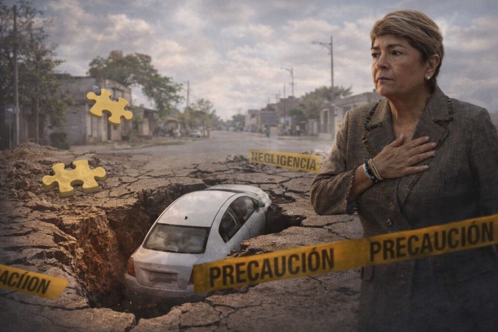 En Guasave no colapsó únicamente el pavimento. Colapsó la prevención, la planeación y el oficio político.