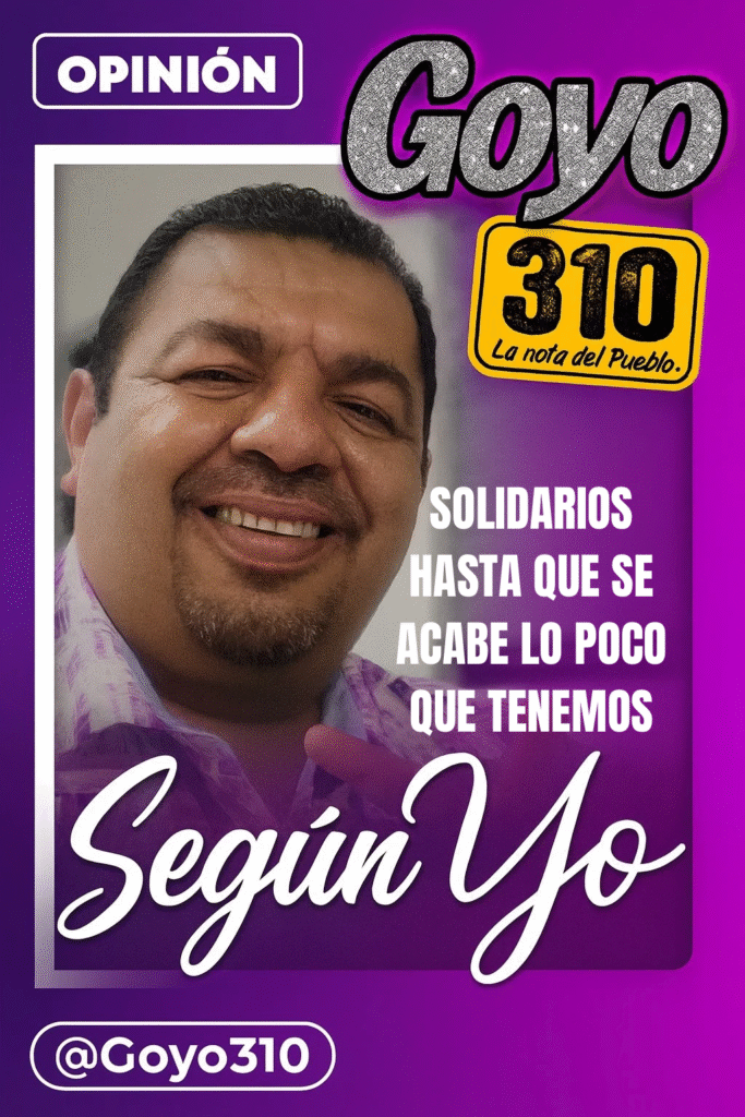 SOLIDARIOS HASTA QUE SE ACABE LO POCO QUE TENEMOS