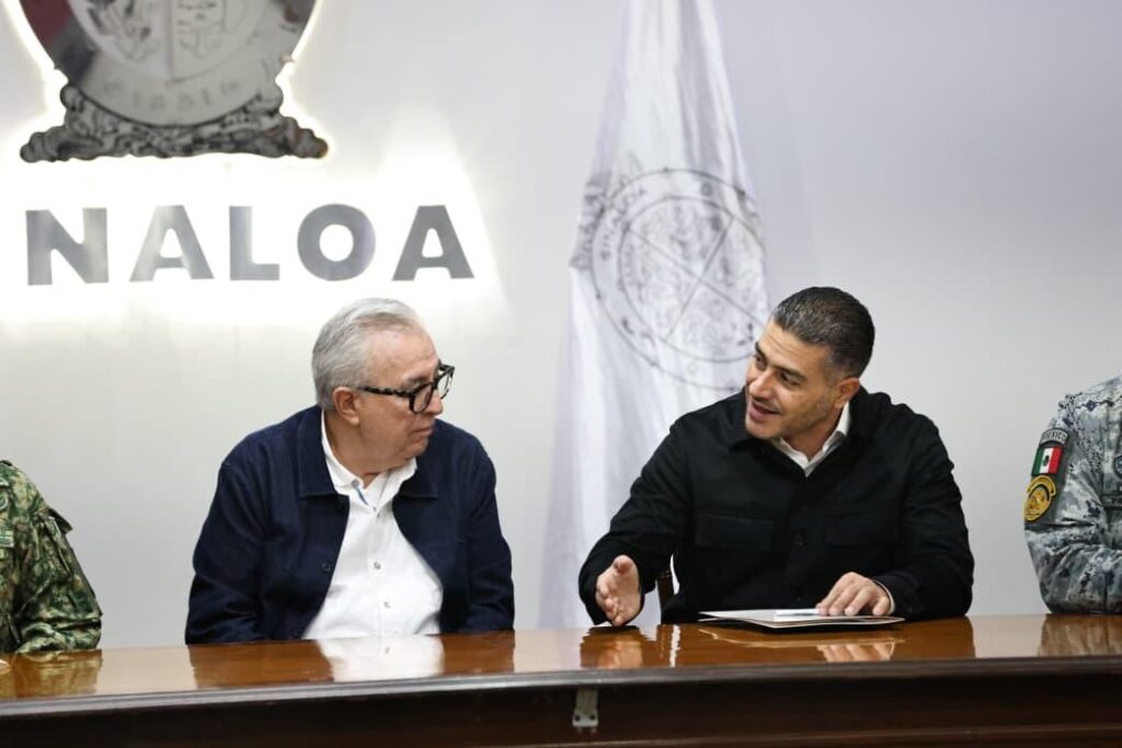 Gobernador Rocha y secretario Omar García Harfuch encabezan mesa de seguridad en Sinaloa