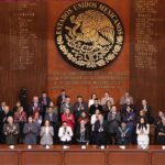 Asiste gobernador Rocha Moya a la conmemoración del 109 Aniversario de la Constitución, en Querétaro, encabezada por la presidenta Claudia Sheinbaum