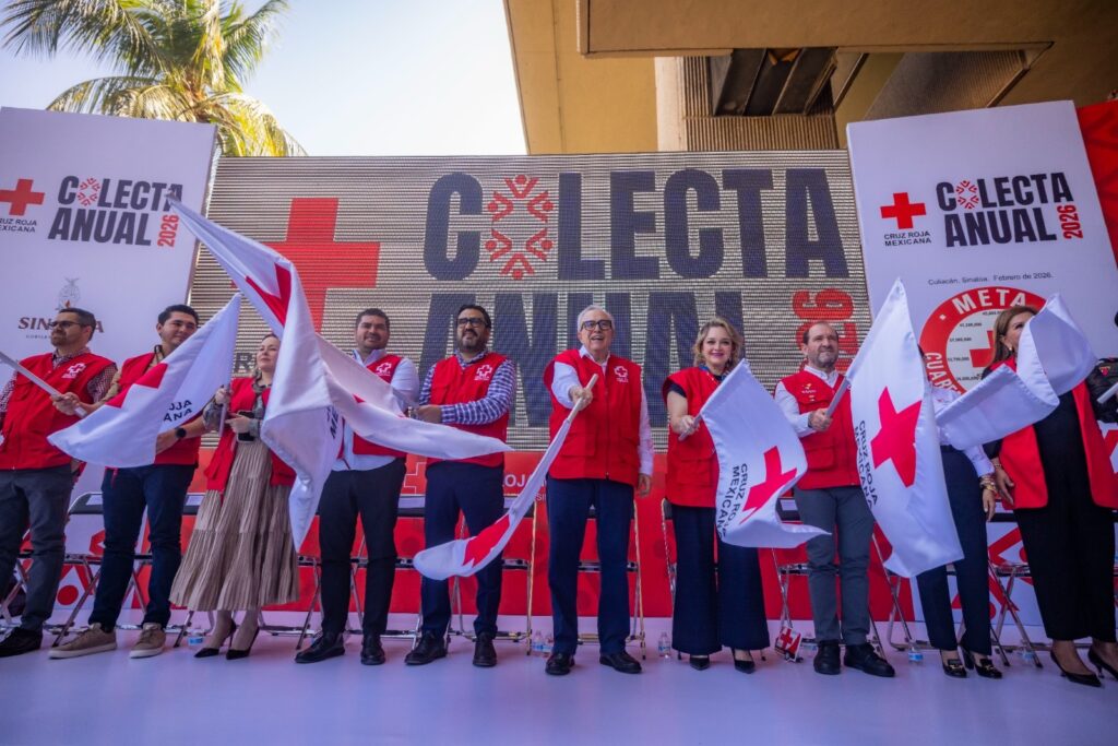 “Cada peso suma a la vida y a la salud”, Gobernador Rocha, al poner en marcha la Colecta Nacional de Cruz Roja en Sinaloa