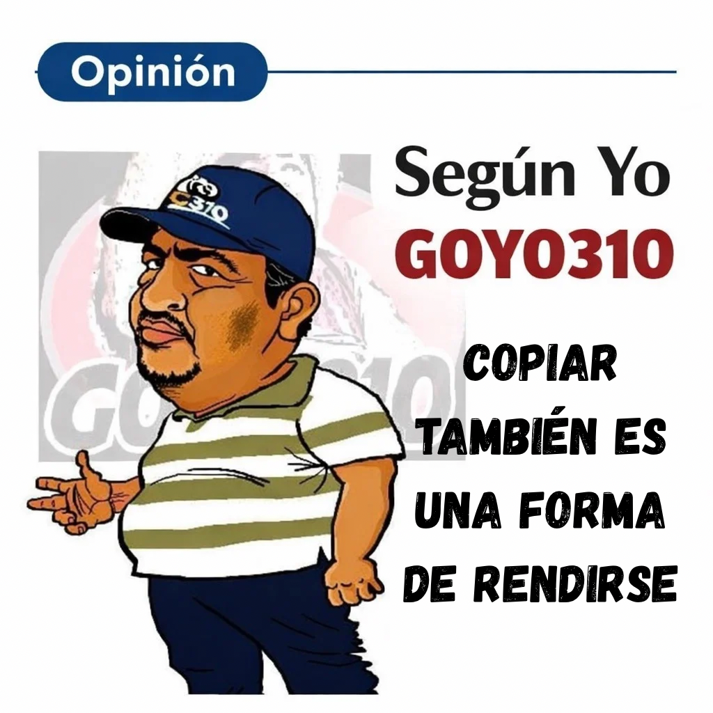 Copiar también es una forma de rendirse