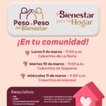 Gobierno de Mazatlán llevará a la zona rural “Peso a Peso del Bienestar” y “+ Bienestar para tu Hogar”