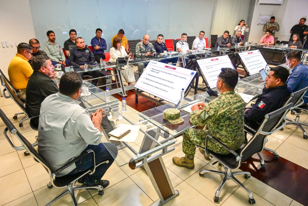 Autoridades de los tres órdenes de gobierno preparan acciones de seguridad para eventos en Altata, Navolato durante marzo