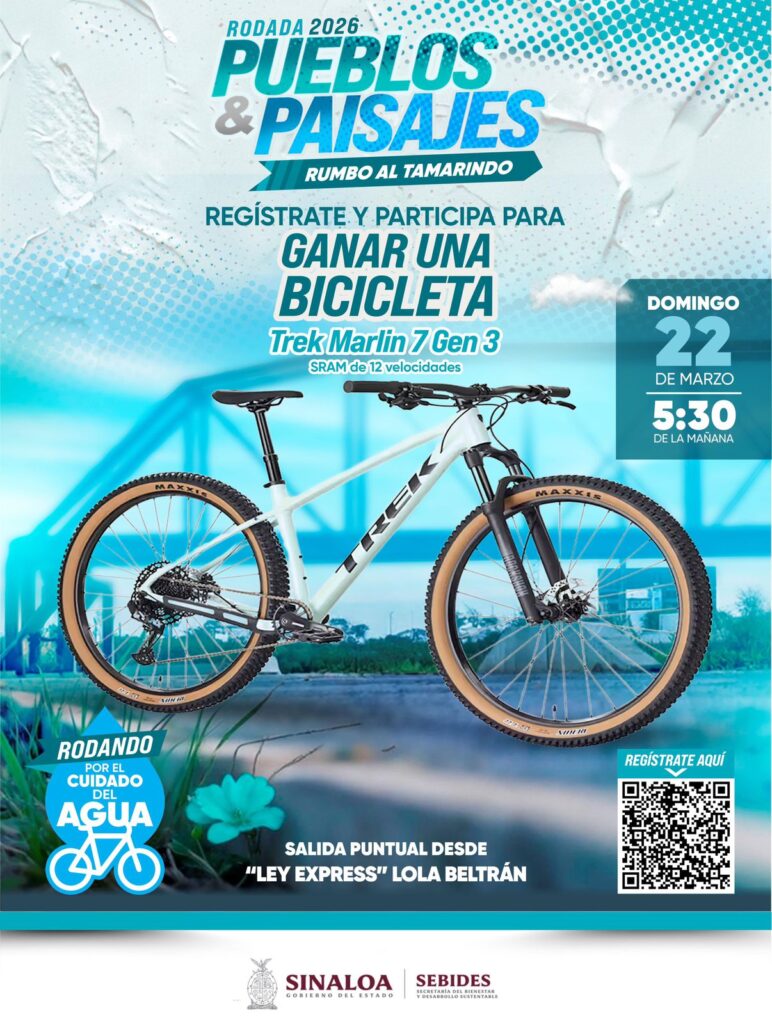 Por el agua y el bienestar: SEBIDES convoca a rodada “Pueblos y Paisajes” en Culiacán