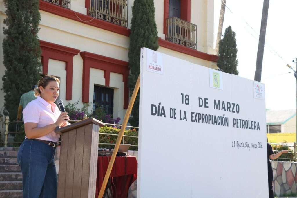 Ayuntamiento de Rosario conmemora el Día de la Expropiación Petrolera