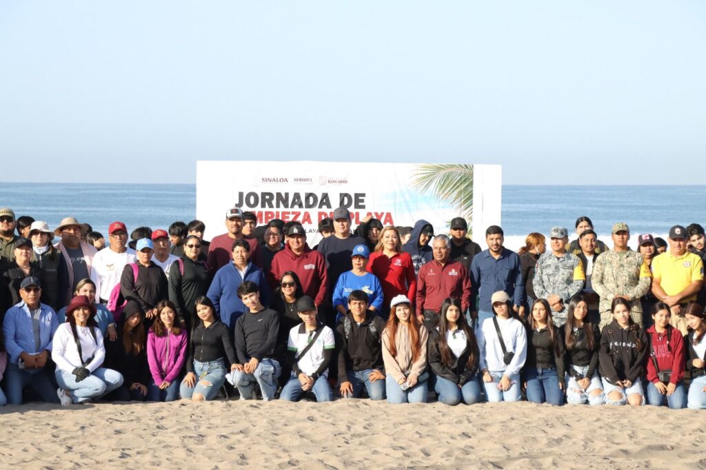 Rosario se suma a la jornada estatal “Sinaloa limpia tu playa”