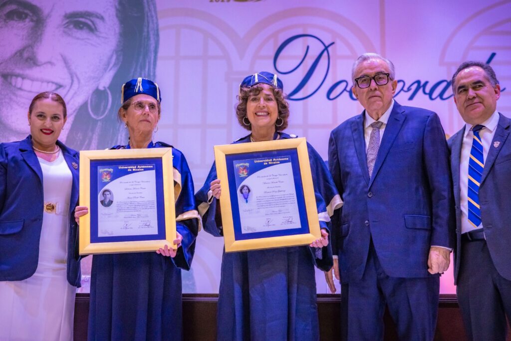 Gobernador Rocha participa en entrega de Doctorado Honoris Causa por la UAS, a las científicas Annie Pardo Cemo y Rosaura Ruiz Gutiérrez