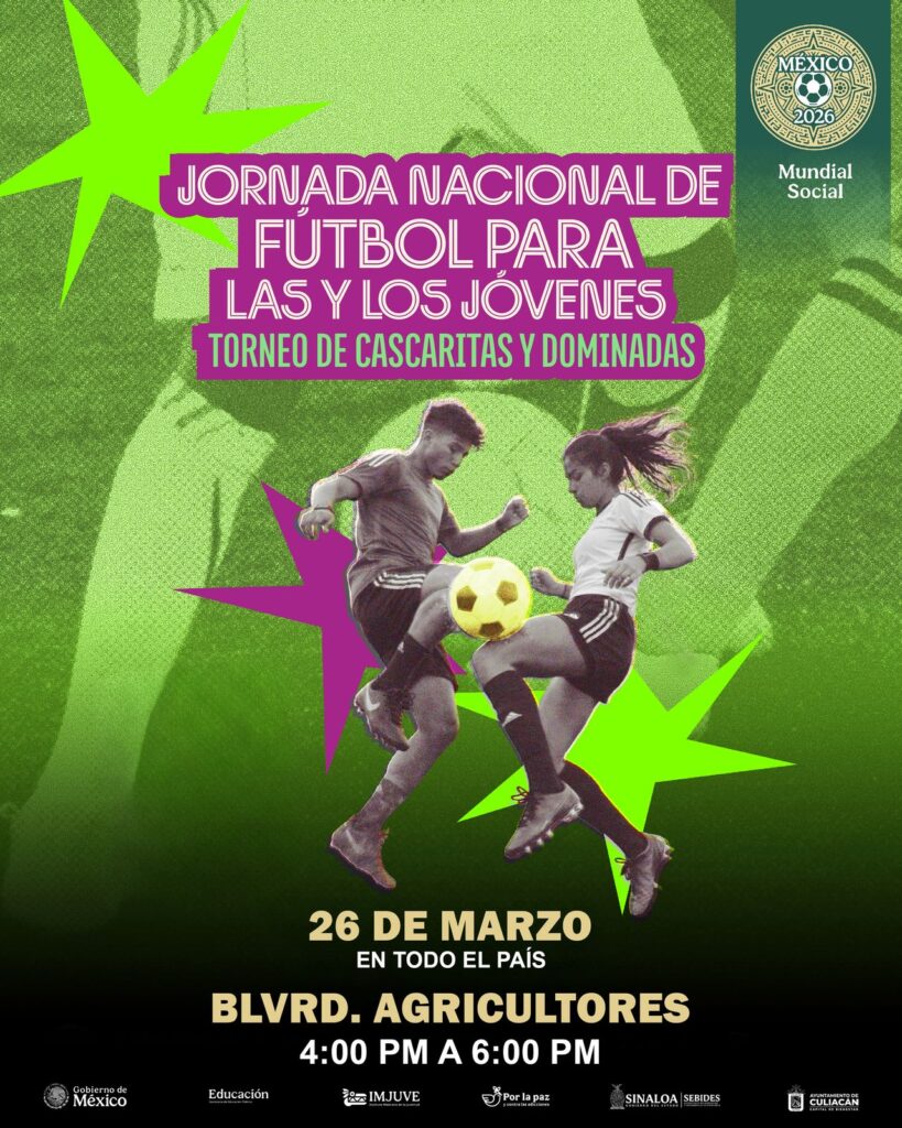 ¡Es momento de jugar! Gobierno del Estado invita a jóvenes a sumarse a la Jornada Nacional de Futbol
