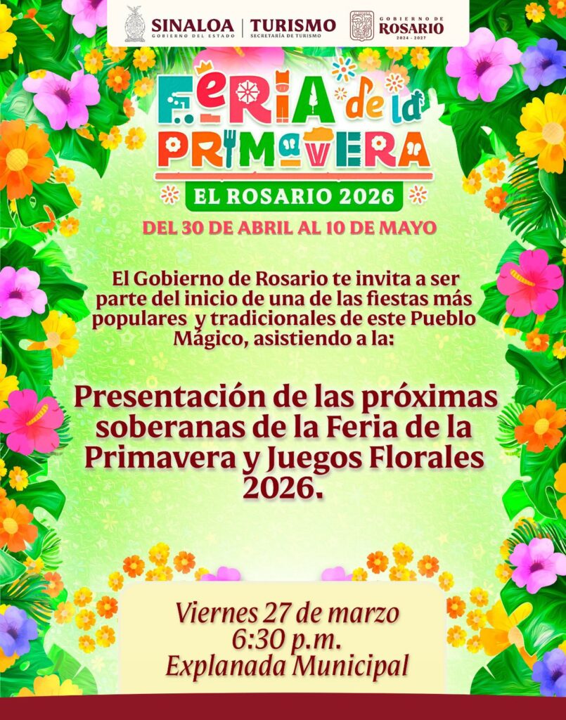 El Gobierno Municipal de Rosario se prepara para la Feria de la Primavera; este viernes presentarán a sus soberanas.