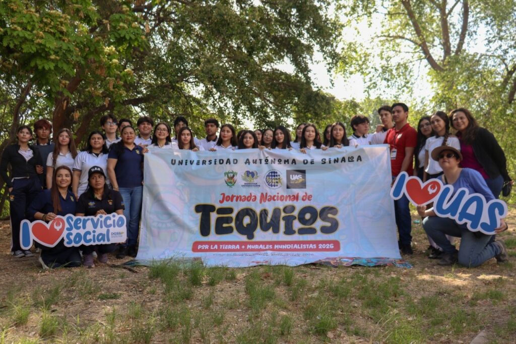 Liderando el cambio ambiental a través de Bienestar Universitario y el Servicio Social, la UAS se suma a la Jornada Nacional “Tequios por la Tierra” con limpieza en el río Tamazula