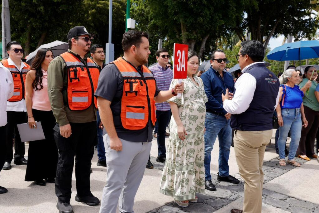 Encabeza Gobernadora Yeraldine Primer Simulacro Nacional 2026 en Sinaloa