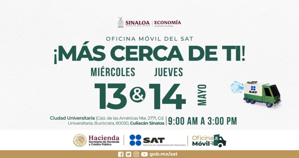 La Oficina Móvil del SAT más cerca de ti en Culiacán