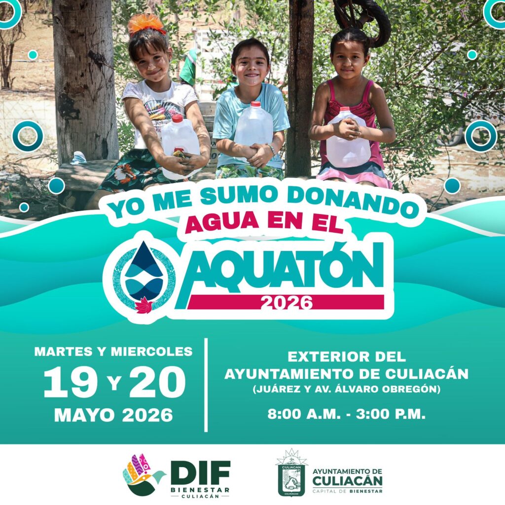 Instalará DIF Bienestar Culiacán centro de acopio de agua en apoyo al Aquatón 2026