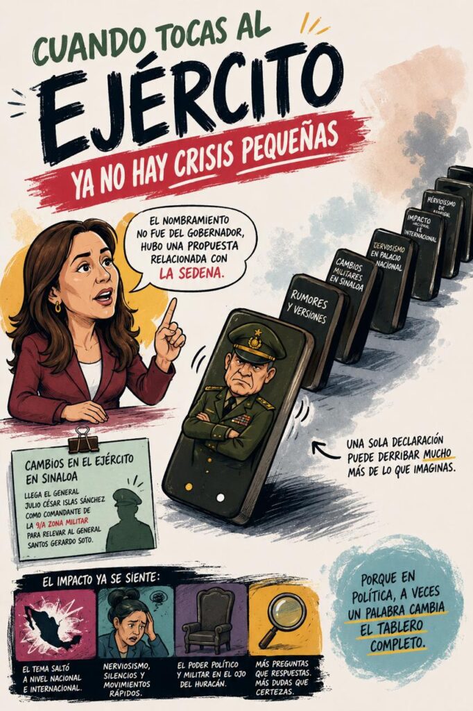 CUANDO TOCAS AL EJÉRCITO YA NO HAY CRISIS PEQUEÑAS