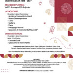 Anuncia la Escuela de Artes José Limón, periodo de preinscripciones para el ciclo escolar 2026-2027
