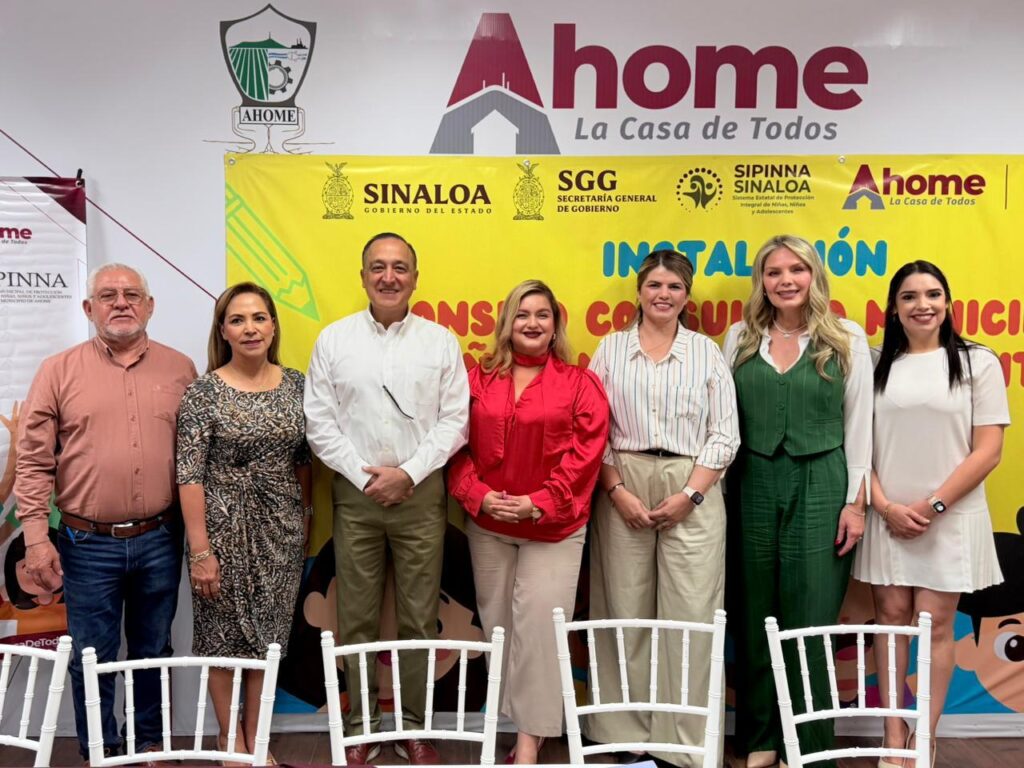 Antonio Menéndez y Connie Zazueta instalan el Consejo Consultivo Municipal de SIPINNA en Ahome.