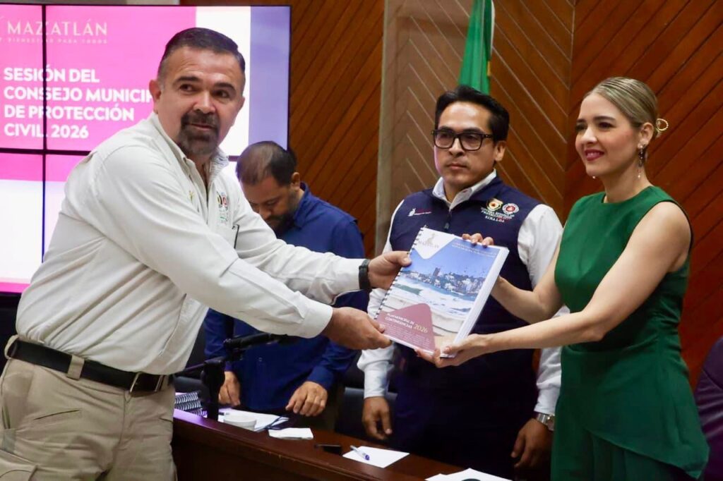 Gobierno Municipal de Mazatlán lleva a cabo Sesión del Consejo Municipal de Protección Civil 2026